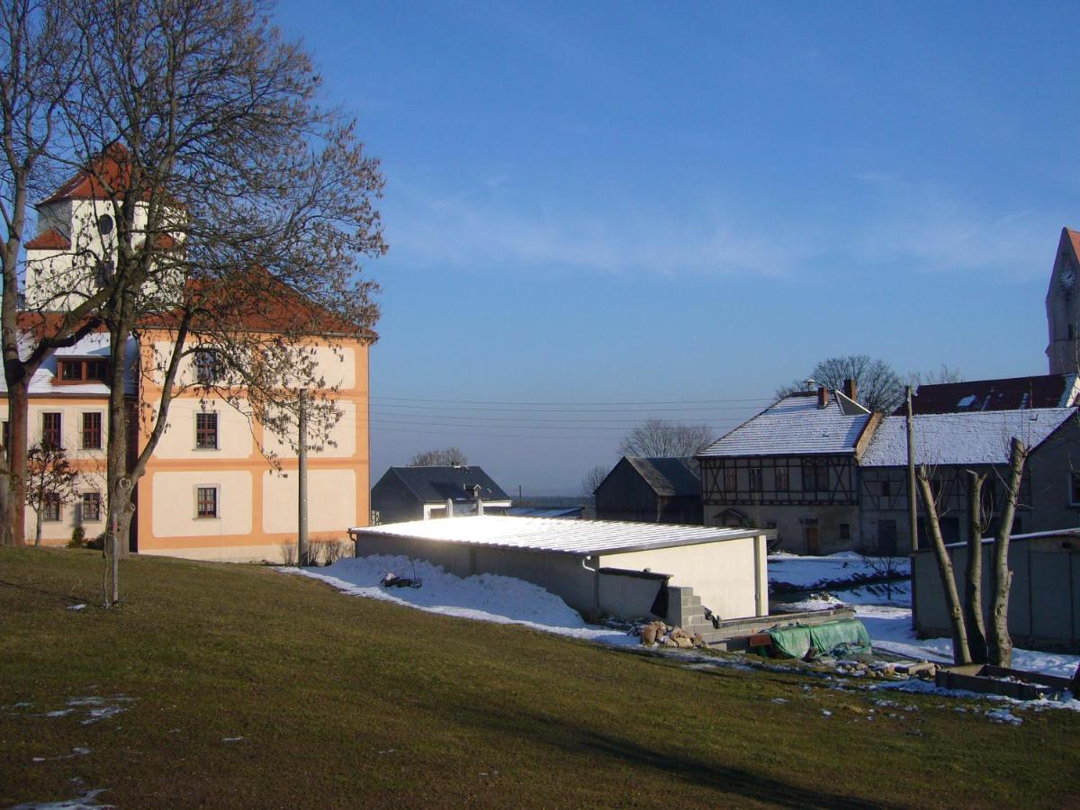 Hotel Garni Schloss Schoenberg Bad Brambach Esterno foto