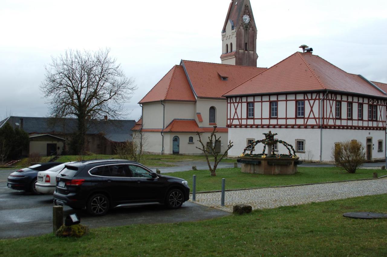 Hotel Garni Schloss Schoenberg Bad Brambach Esterno foto
