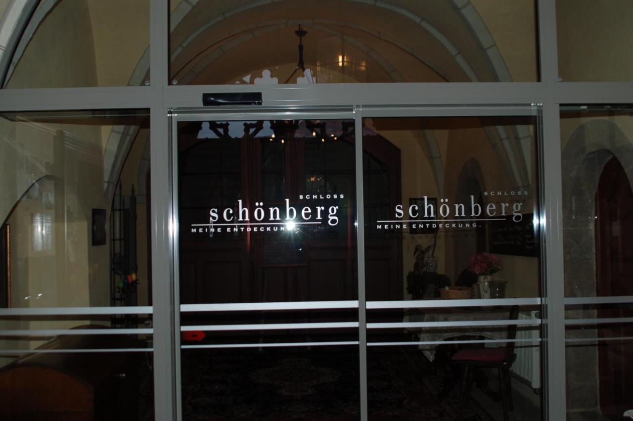 Hotel Garni Schloss Schoenberg Bad Brambach Esterno foto